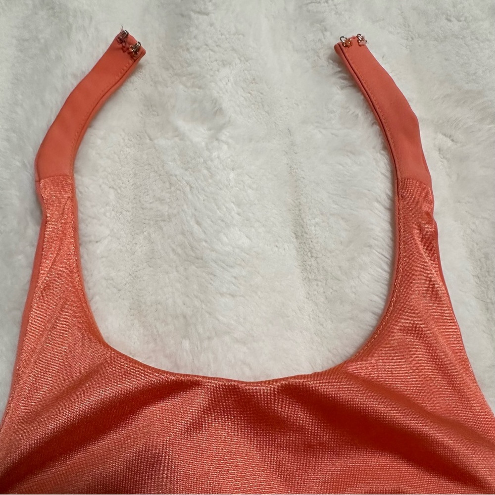Jay Godfrey Papaya Orange Benioff Open Back Halter Mini
Dress Size 10 - Picture 14 of 15
